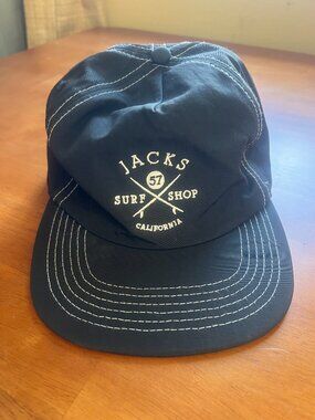Jack's Surf Shop trucker-style cap, black